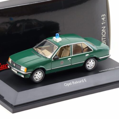 1:43 Schuco Opel Rekord E Sedan Polizei Hamburg dark green