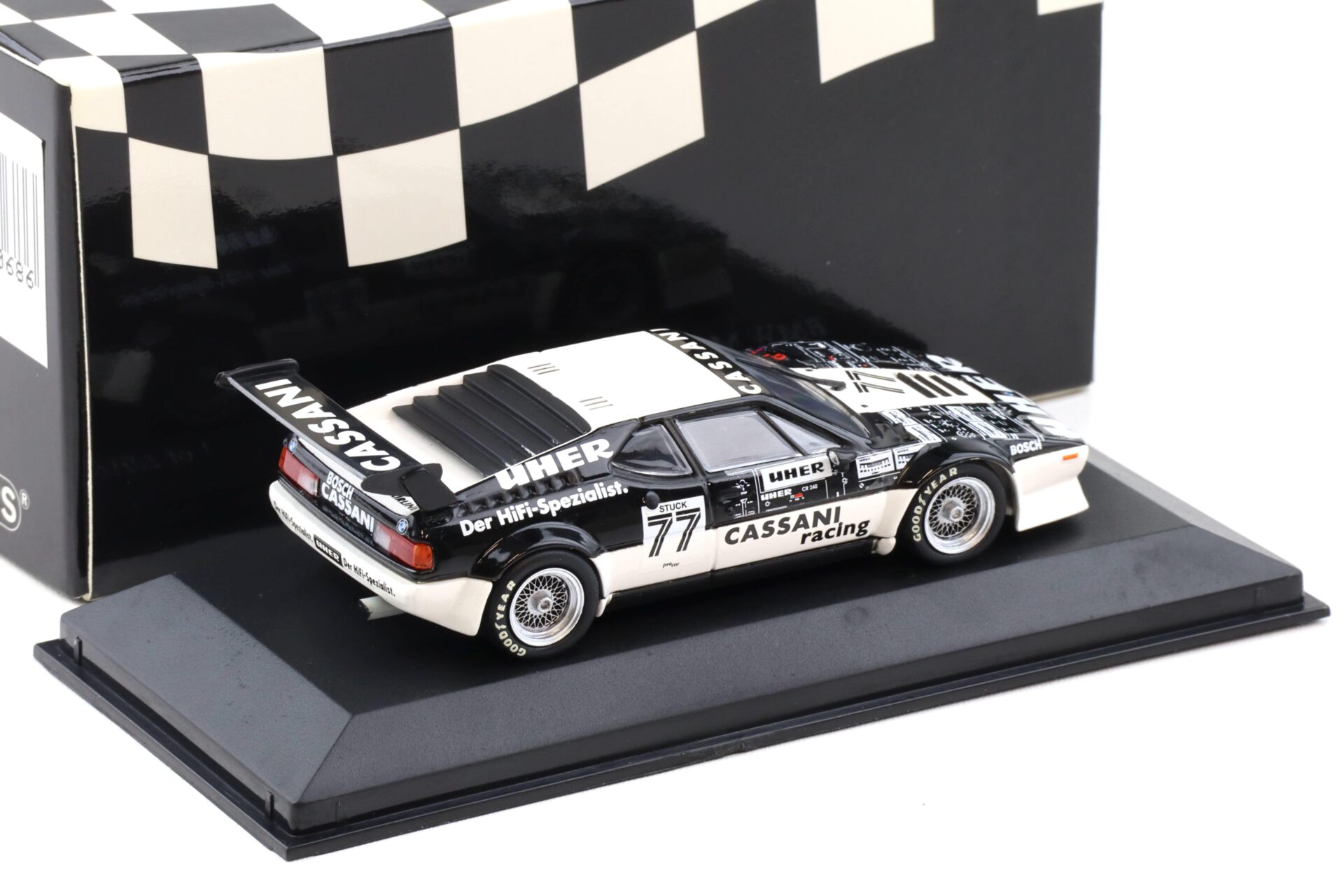 1:43 Minichamps BMW M1 ProCar Team Cassani UHER H.J. Stuck 1979 #77