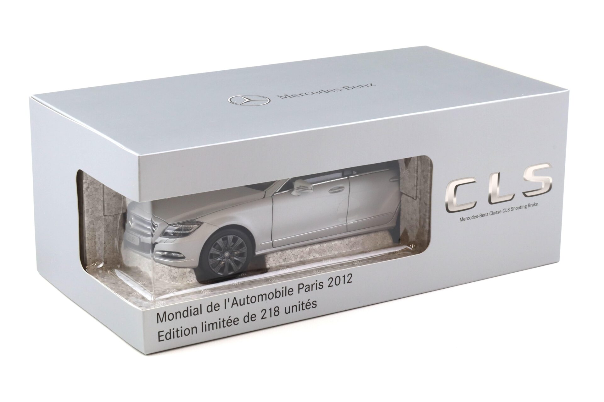 1:18 Norev Mercedes CLS Shooting Brake X218 Paris Motorshow 2012 silver DEALER VERION
