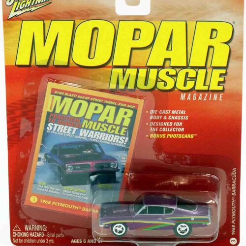 1:64 Johny Lightning 1968 Plymouth Barracuda purple metallic MOPAR Muscle