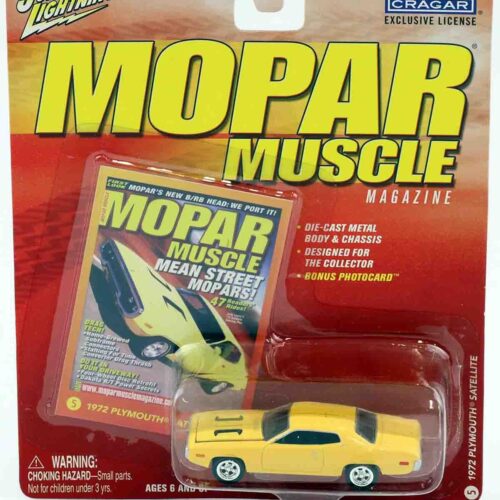 1:64 Johny Lightning 1972 Plymouth Satellite yellow MOPAR Muscle