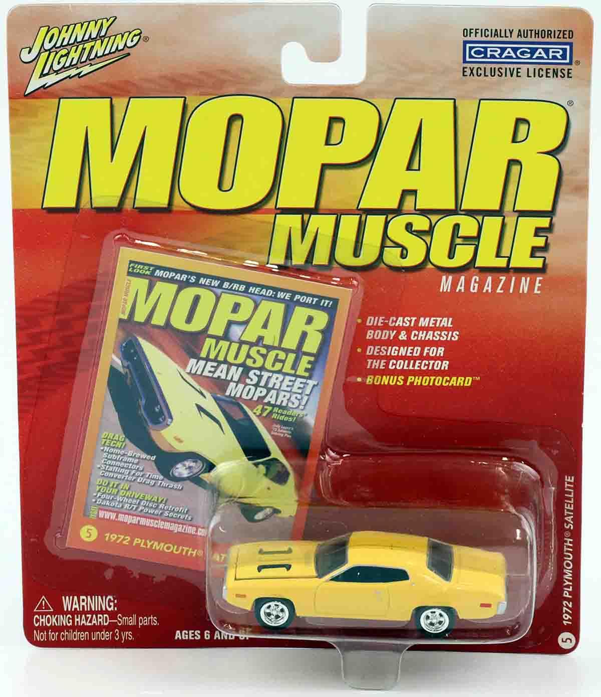 1:64 Johny Lightning 1972 Plymouth Satellite yellow MOPAR Muscle