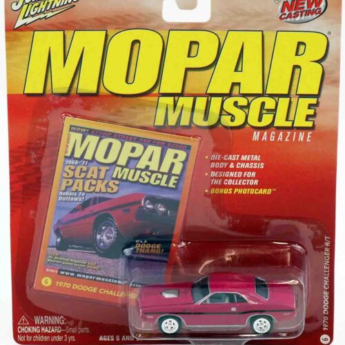 1:64 Johnny Lightning 1970 Dodge Challenger R/T pink MOPAR Muscle