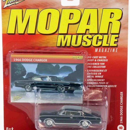 1:64 Johnny Lightning 1966 Dodge Charger black MOPAR Muscle