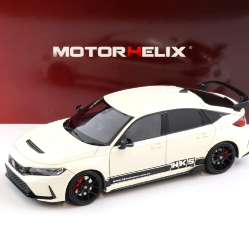 1:18 Motorhelix Honda Civic Type R (FL5) HKS Livery Championship white 2022