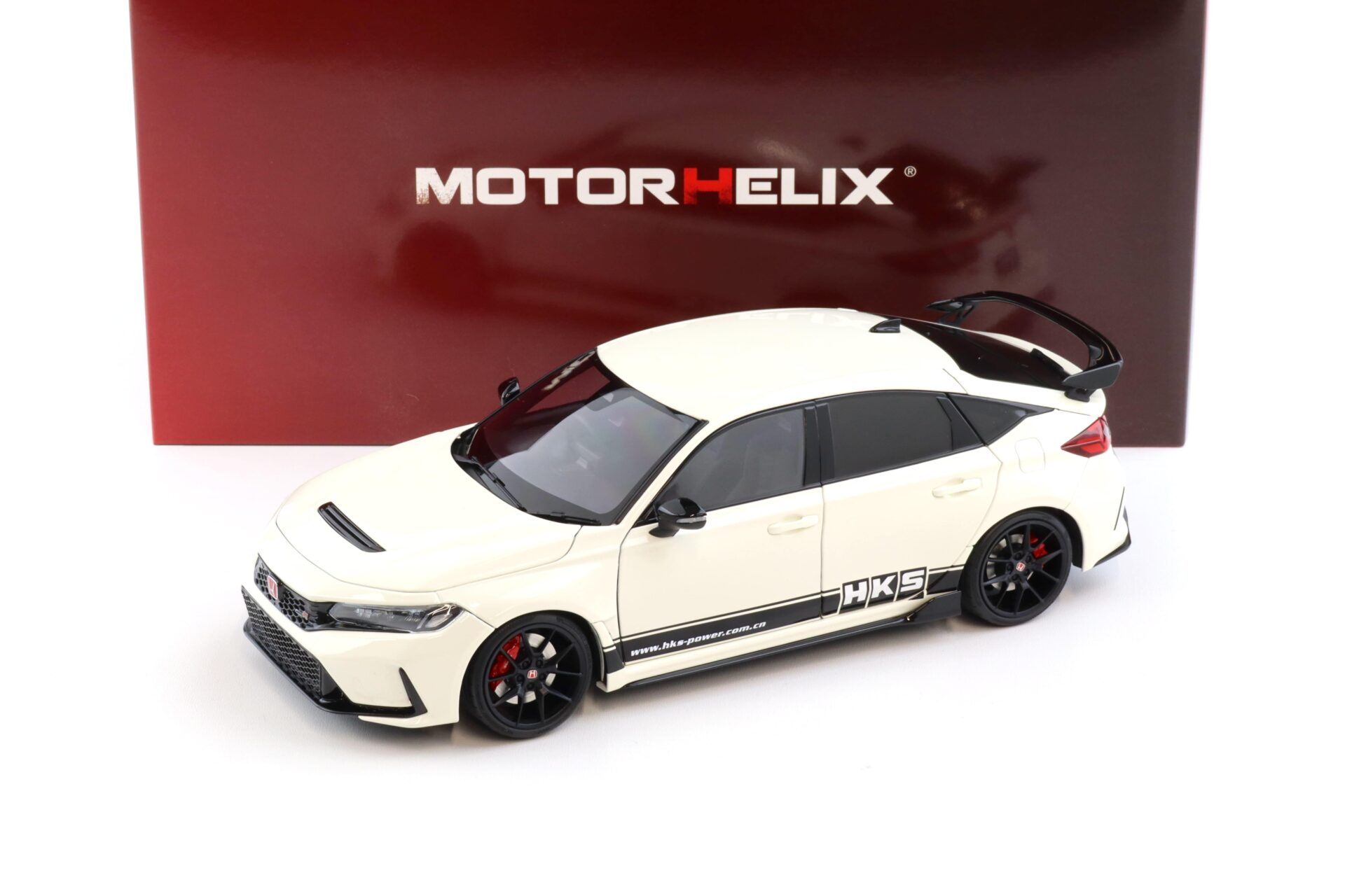 1:18 Motorhelix Honda Civic Type R (FL5) HKS Livery Championship white 2022
