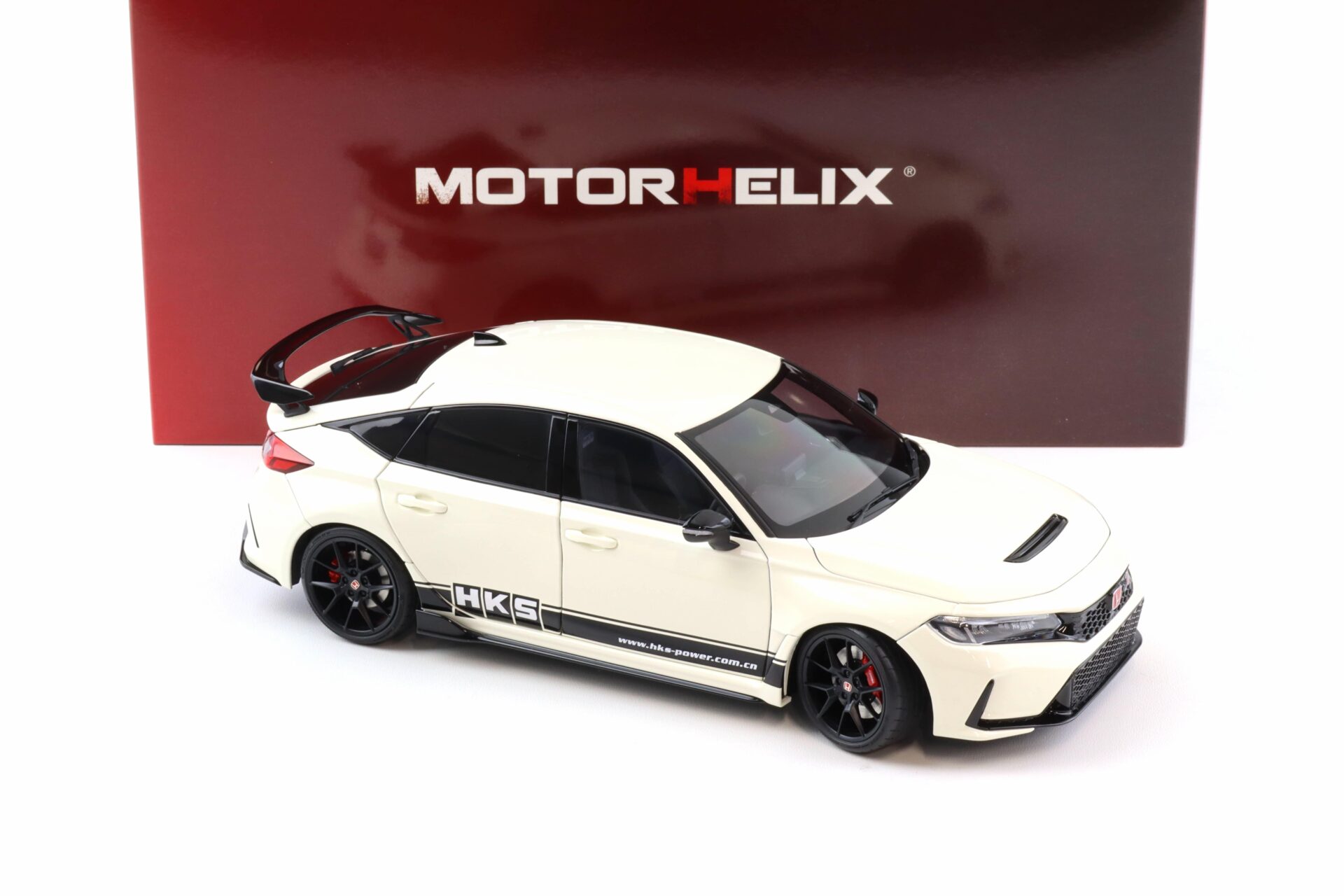 1:18 Motorhelix Honda Civic Type R (FL5) HKS Livery Championship white 2022