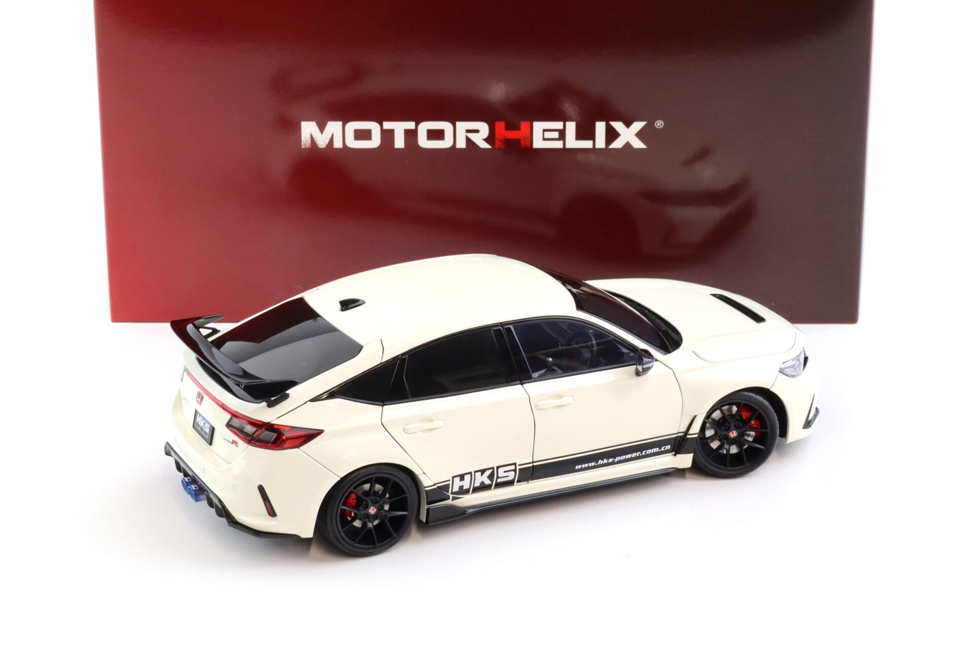 1:18 Motorhelix Honda Civic Type R (FL5) HKS Livery Championship white 2022