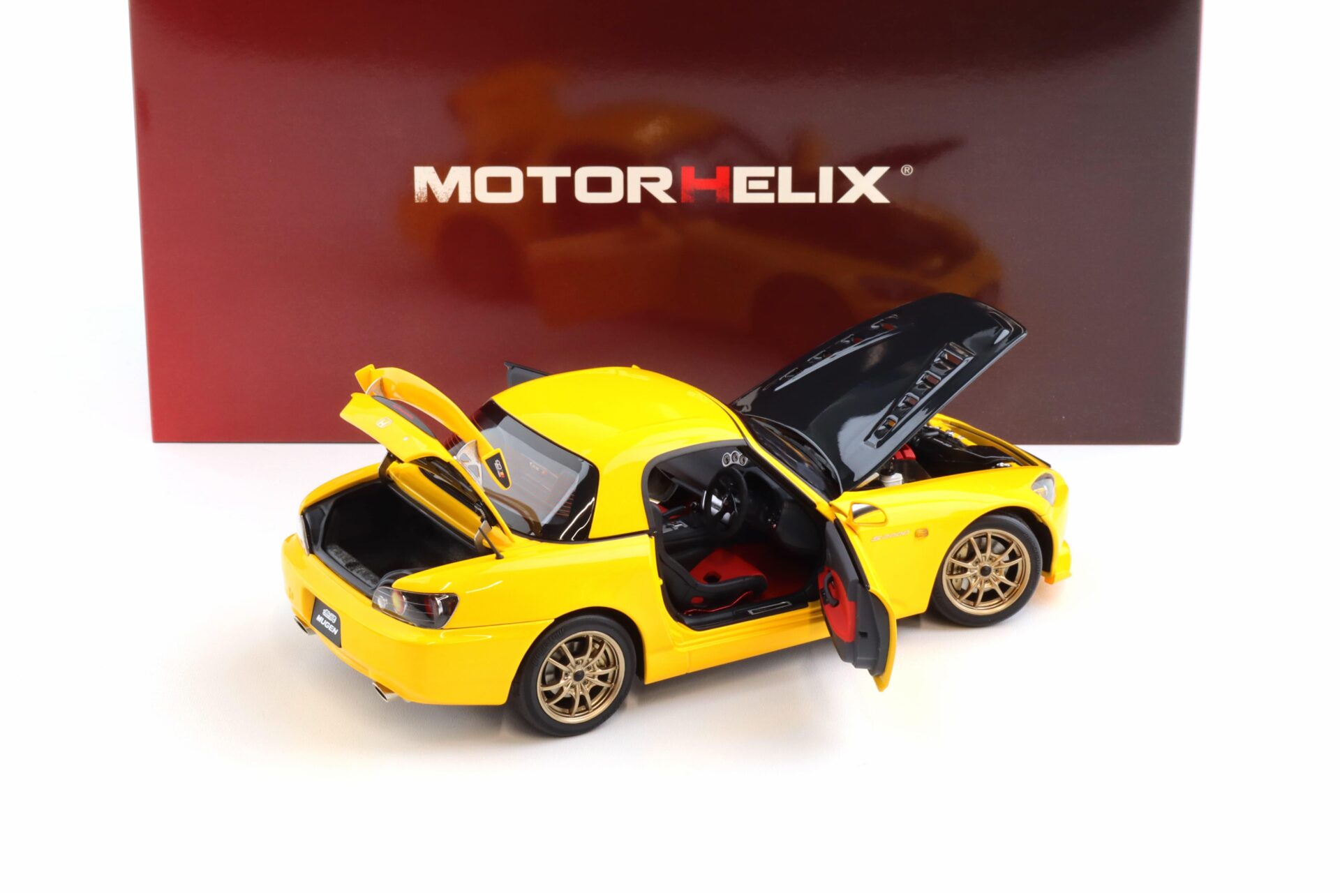 1:18 Motorhelix Honda S2000 (AP2) MUGEN New Indy yellow pearl M85122