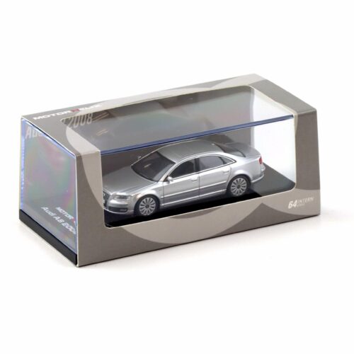1:64 Motorhelix Audi A8 W12 Limousine D3 Ice silver metallic 2008