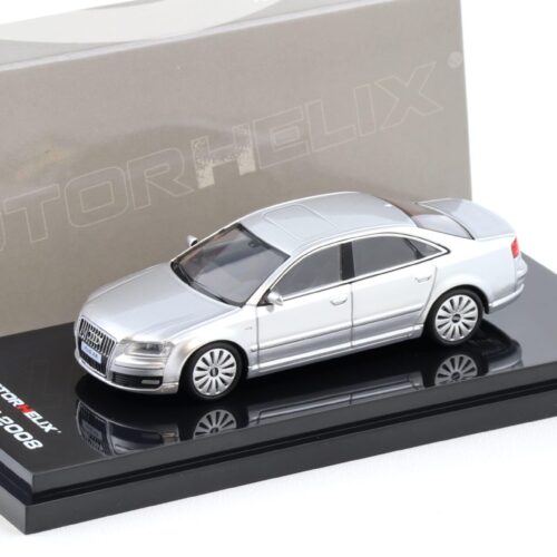1:64 Motorhelix Audi A8 W12 Limousine D3 Ice silver metallic 2008