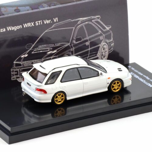 1:64 Motorhelix Subaru Impreza WRX STi Wagon Version VI Pure white