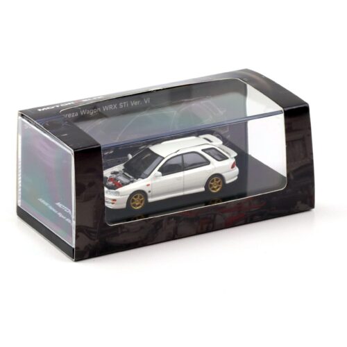 1:64 Motorhelix Subaru Impreza WRX STi Wagon Version VI Pure white