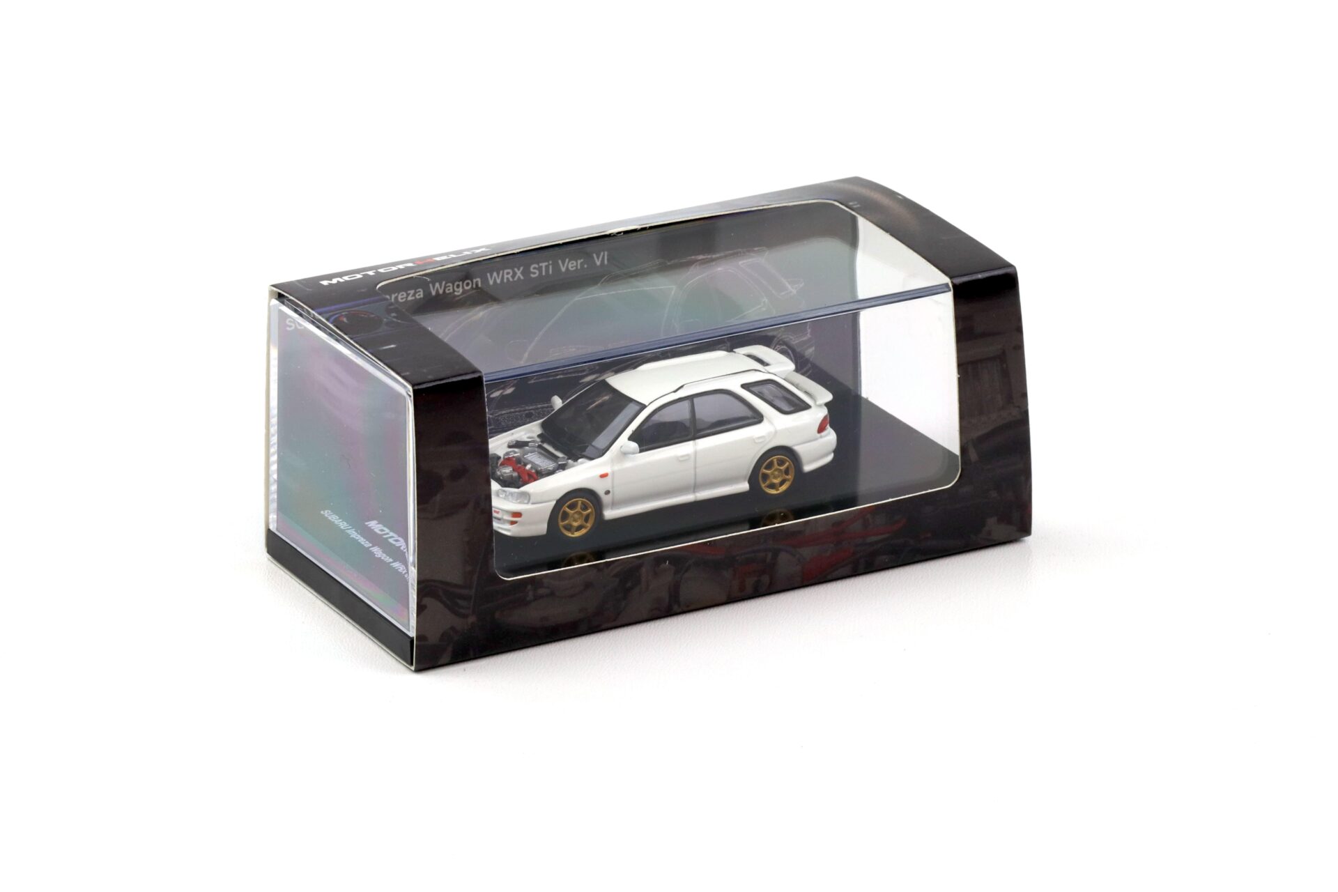 1:64 Motorhelix Subaru Impreza WRX STi Wagon Version VI Pure white