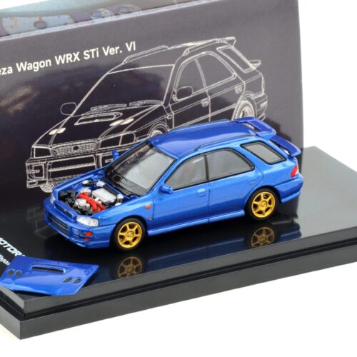 1:64 Motorhelix Subaru Impreza WRX STi Wagon Version VI World Rally Blue Mica
