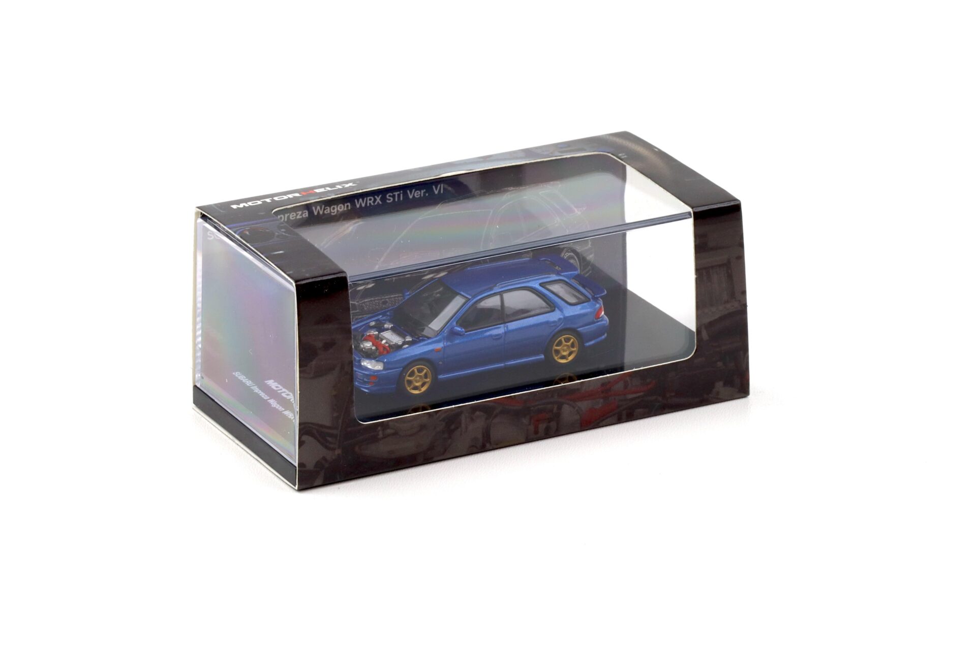 1:64 Motorhelix Subaru Impreza WRX STi Wagon Version VI World Rally Blue Mica
