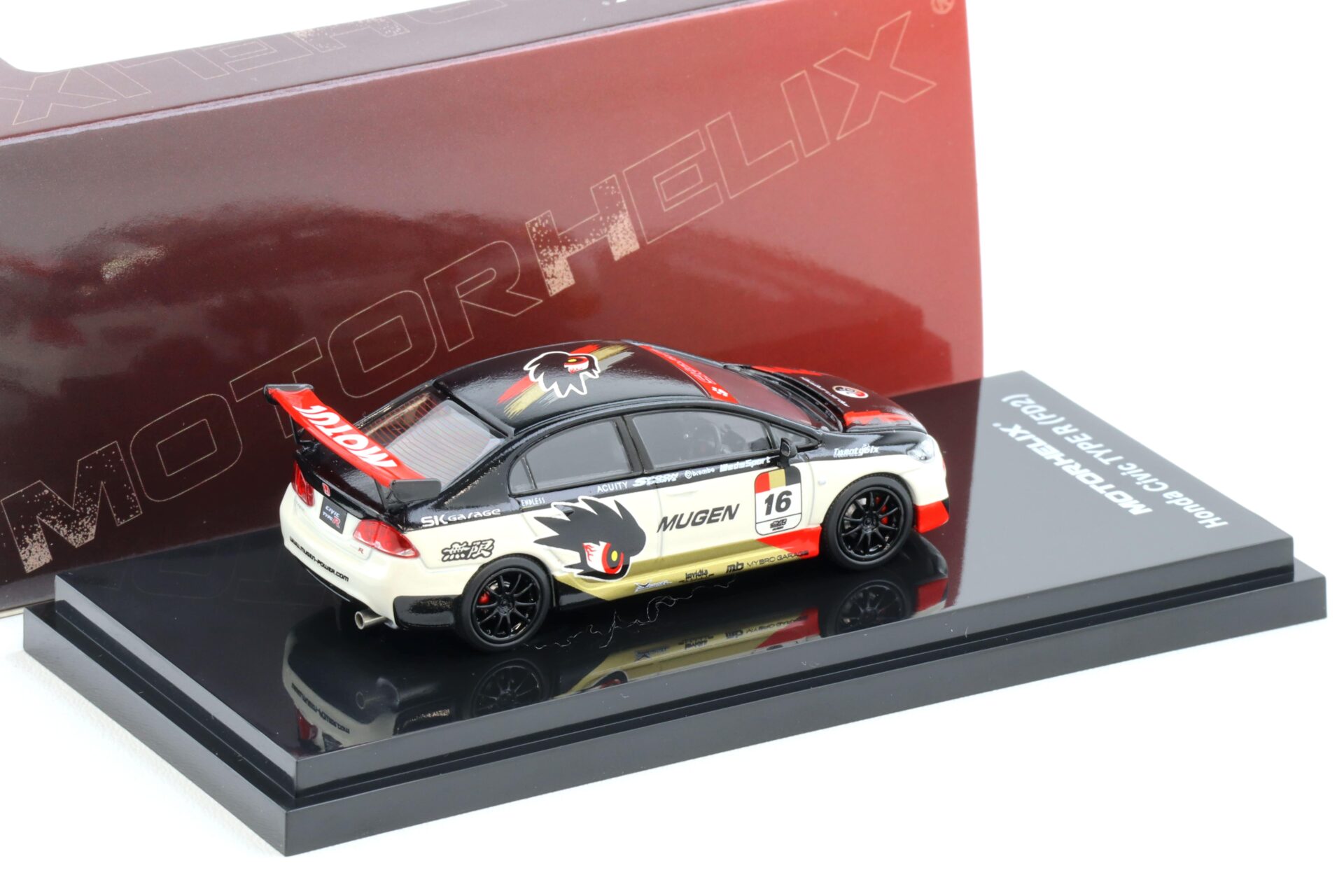 1:64 Motorhelix Honda Civic Type R (FD2) MUGEN Livery white