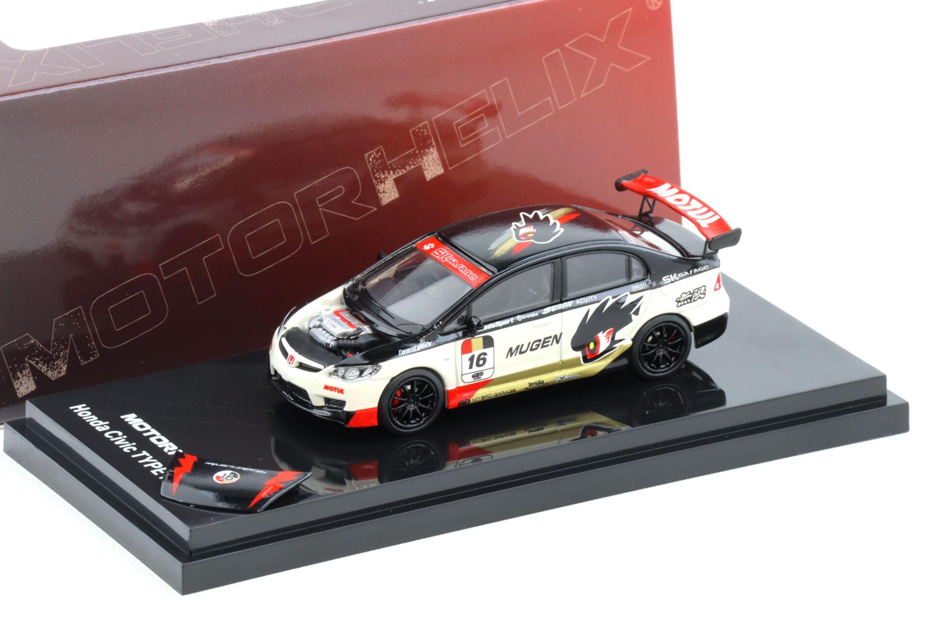 1:64 Motorhelix Honda Civic Type R (FD2) MUGEN Livery white