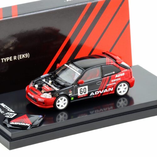 1:64 Motorhelix Honda Civic Type R (EK9) Advan Livery red/ black