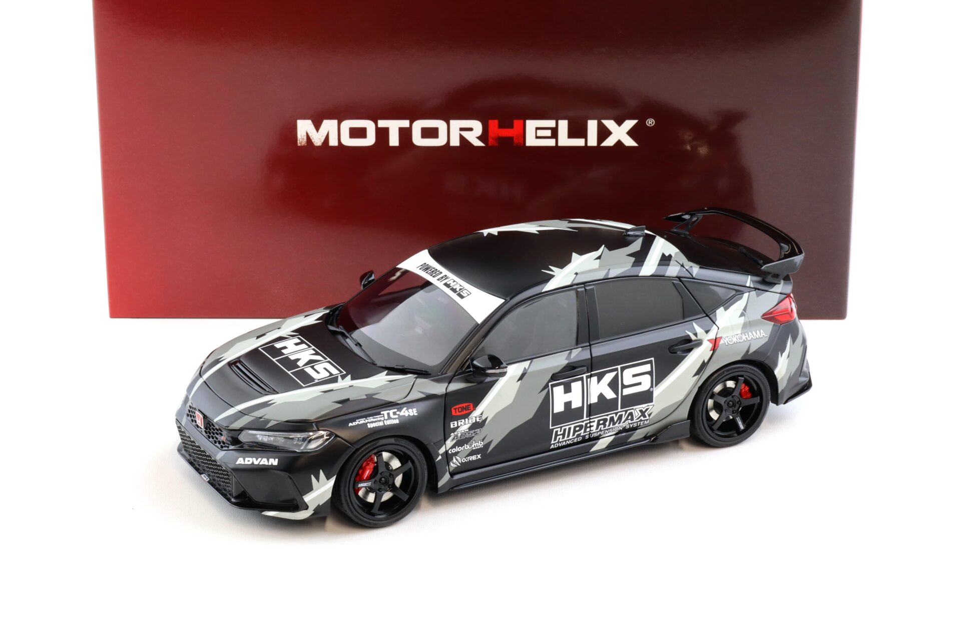 1:18 Motorhelix Honda Civic Type R (FL5) HKS Livery matt black 2022