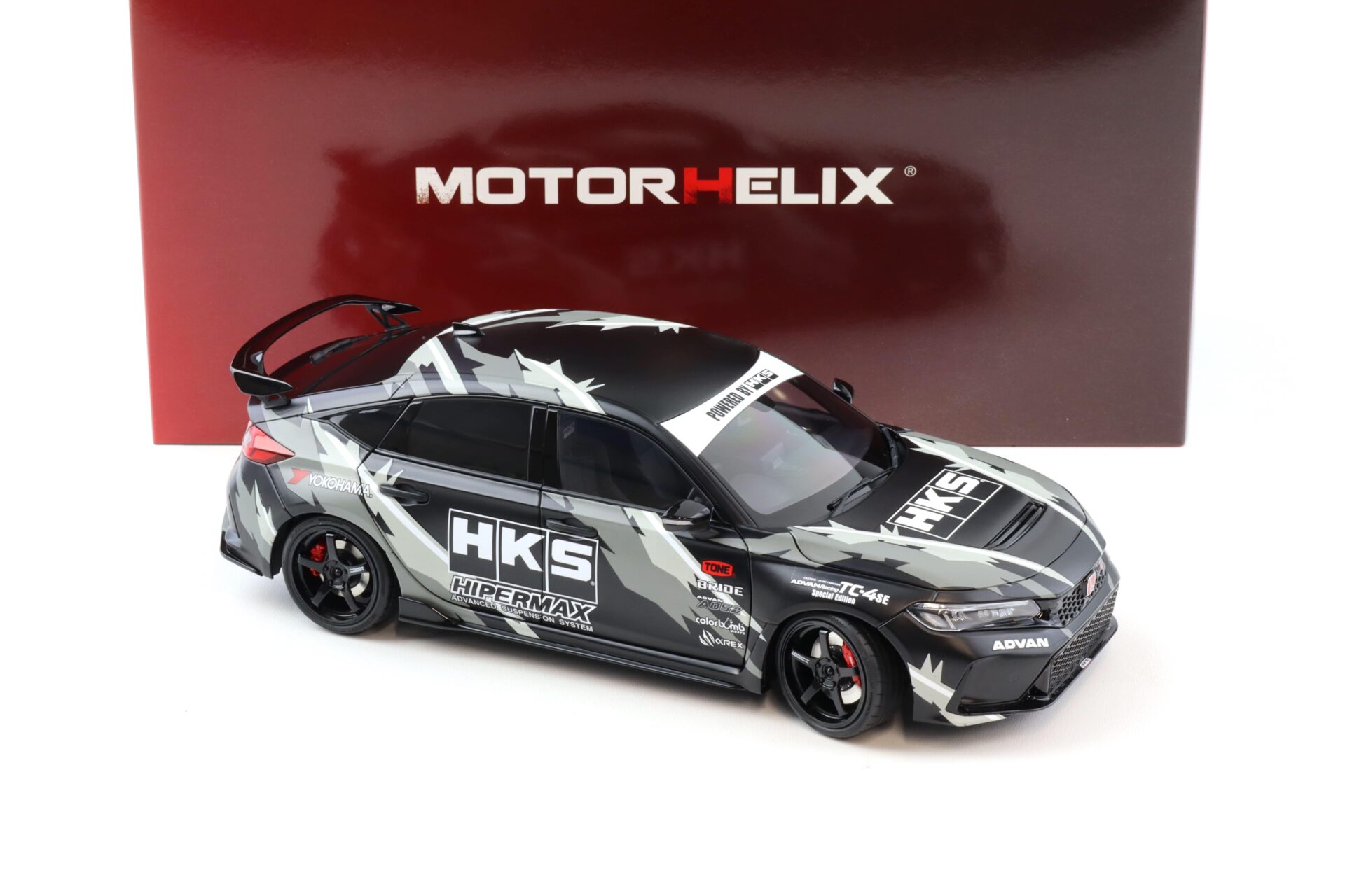 1:18 Motorhelix Honda Civic Type R (FL5) HKS Livery matt black 2022