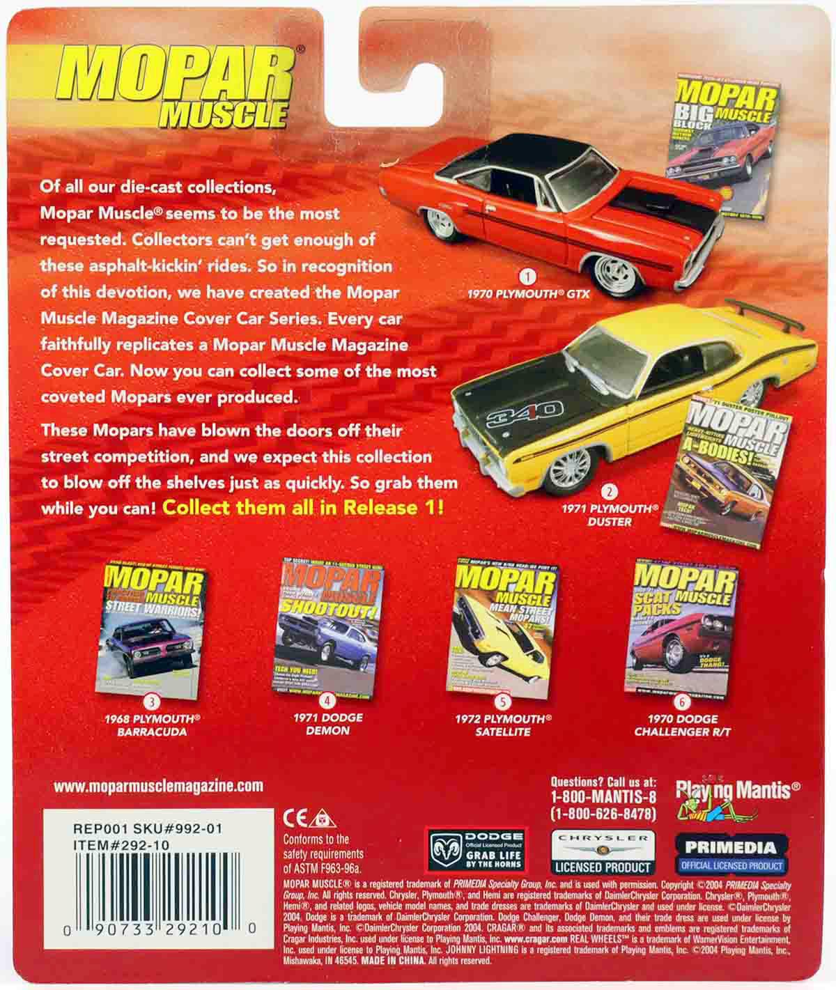 1:64 Johny Lightning 1968 Plymouth Barracuda purple metallic MOPAR Muscle