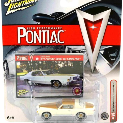 1:64 Johnny Lightning 1971 Pontiac Hurst SSJ Grand Prix white/ gold High Performance