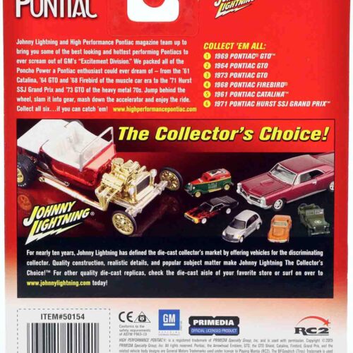 1:64 Johnny Lightning 1971 Pontiac Hurst SSJ Grand Prix white/ gold High Performance