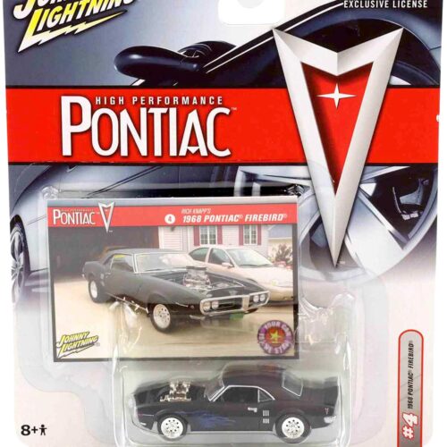 1:64 Johnny Lightning 1968 Pontiac Firebird Black High Performance