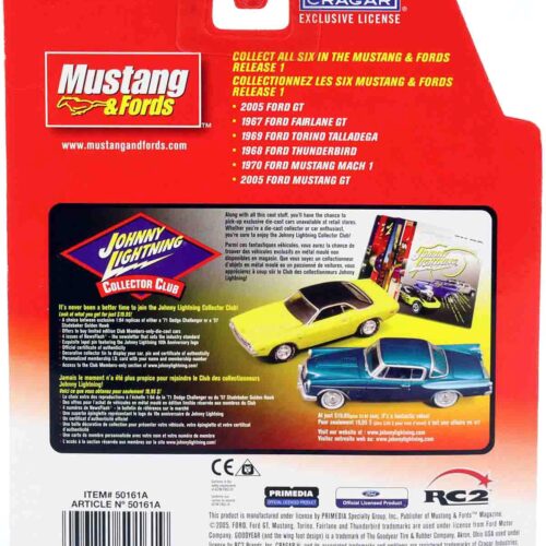 1:64 Johnny Lightning 1968 Ford Thunderbird silver/ black Mustang & Fords