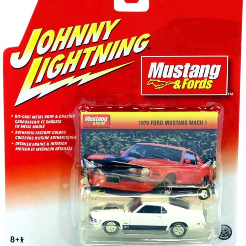 1:64 Johnny Lightning 1970 Ford Mustang GT Mach 1 white/ black