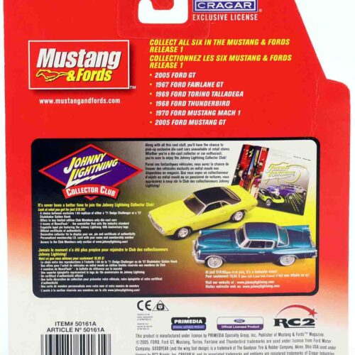 1:64 Johnny Lightning 1970 Ford Mustang GT Mach 1 white/ black