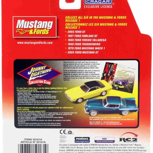 1:64 Johnny Lightning 1967 Ford Fairlane GT green metallic Mustang & Fords