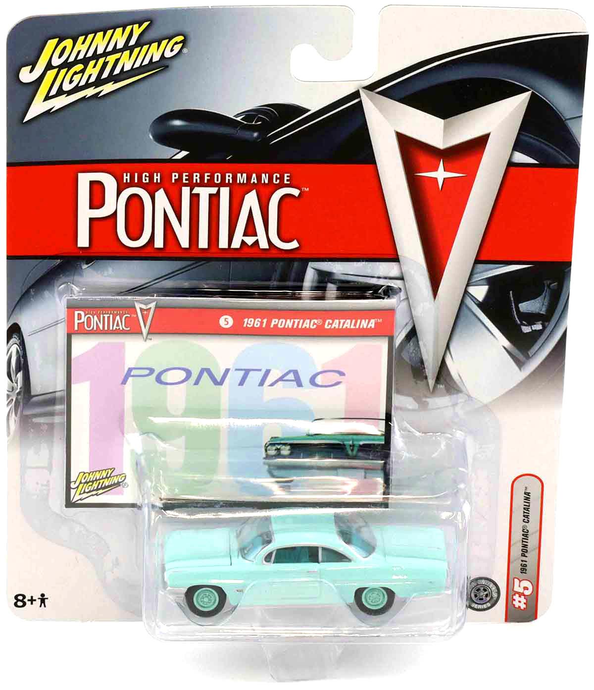 1:64 Johnny Lightning 1961 Pontiac Catalina turquoise High Performance