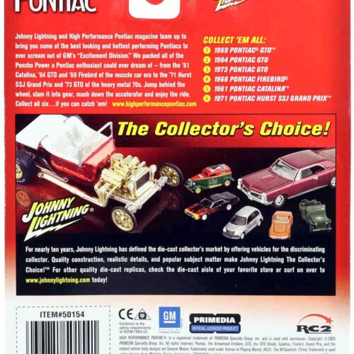 1:64 Johnny Lightning 1961 Pontiac Catalina turquoise High Performance