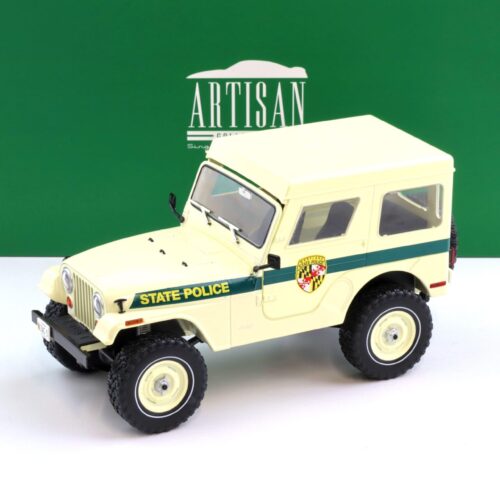 1:18 Greenlight 1983 Jeep CJ-5 Hardtop Maryland State Police white
