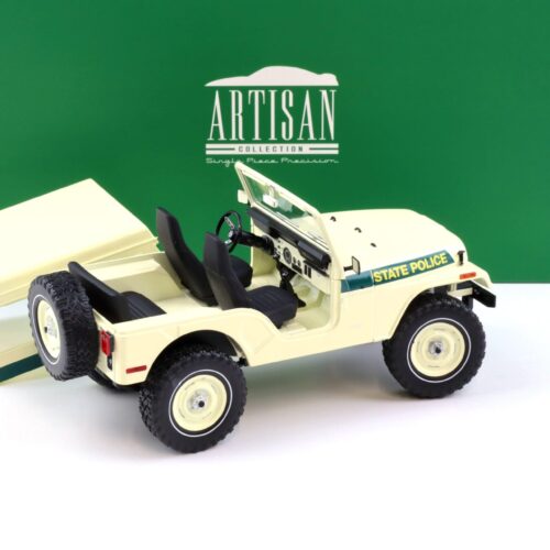 1:18 Greenlight 1983 Jeep CJ-5 Hardtop Maryland State Police white