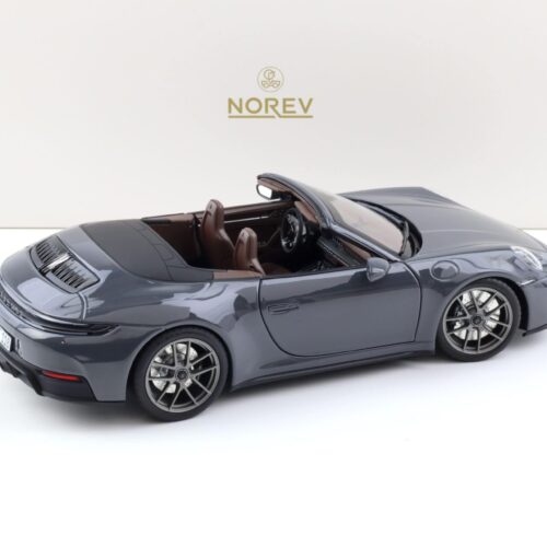1:18 Norev Porsche 911 992.2 Carrera GTS Cabriolet 2024 Slate grey Neo - Limited 200 pcs.