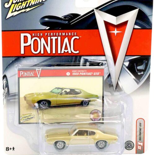 1:64 Johnny Lightning 1969 Pontiac GTO gold metallic High Performance