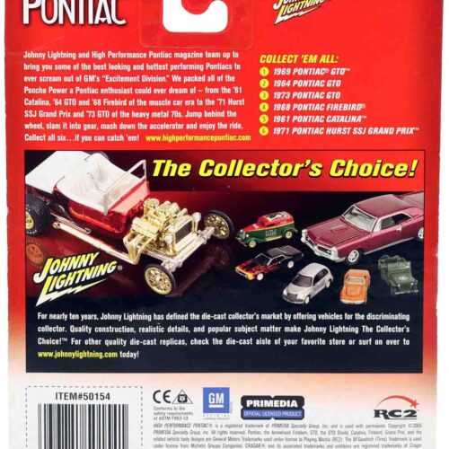 1:64 Johnny Lightning 1964 Pontiac GTO red High Performance