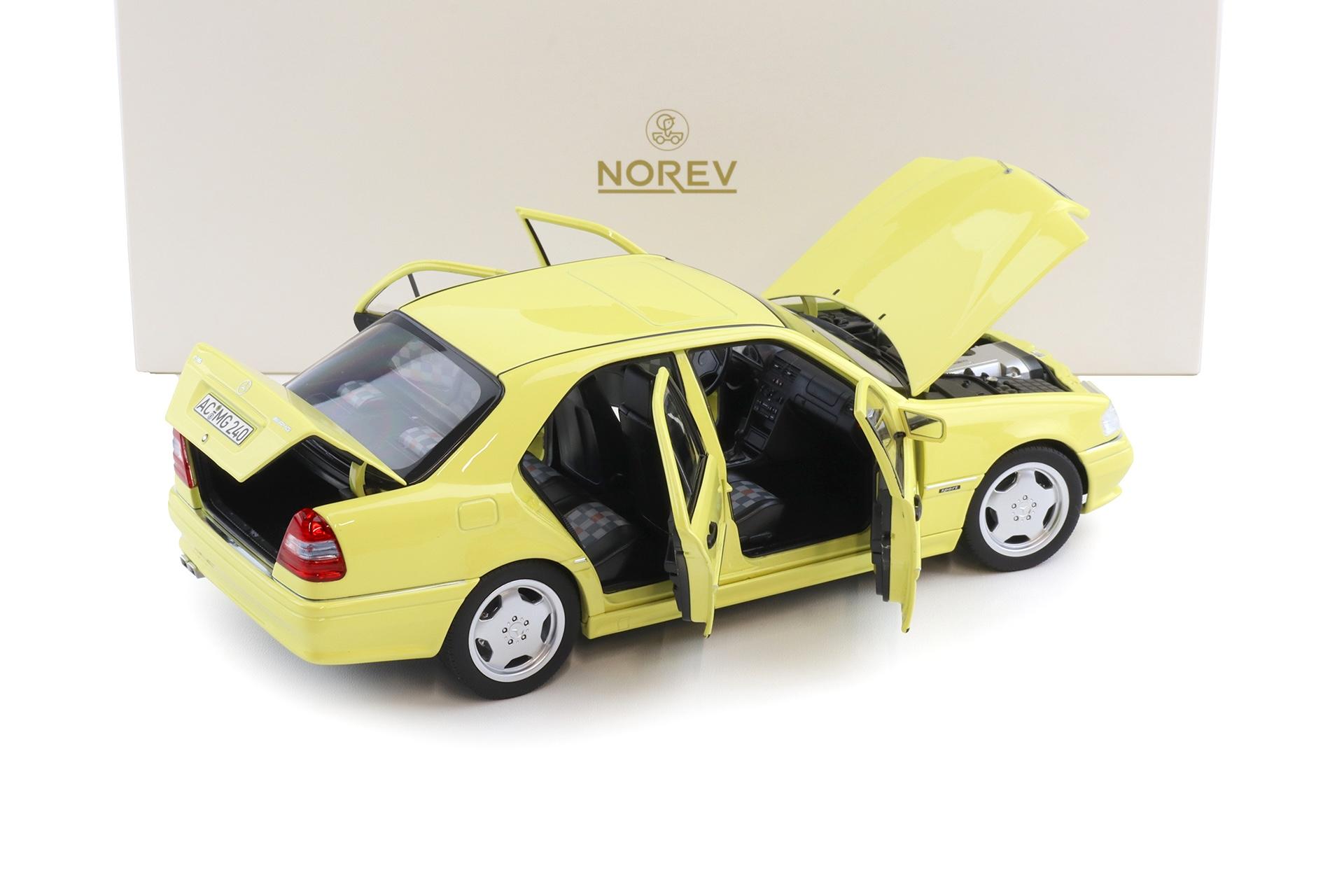 1:18 Norev Mercedes C36 AMG W202 Limousine 1993 light yellow - Limited 200 pcs.