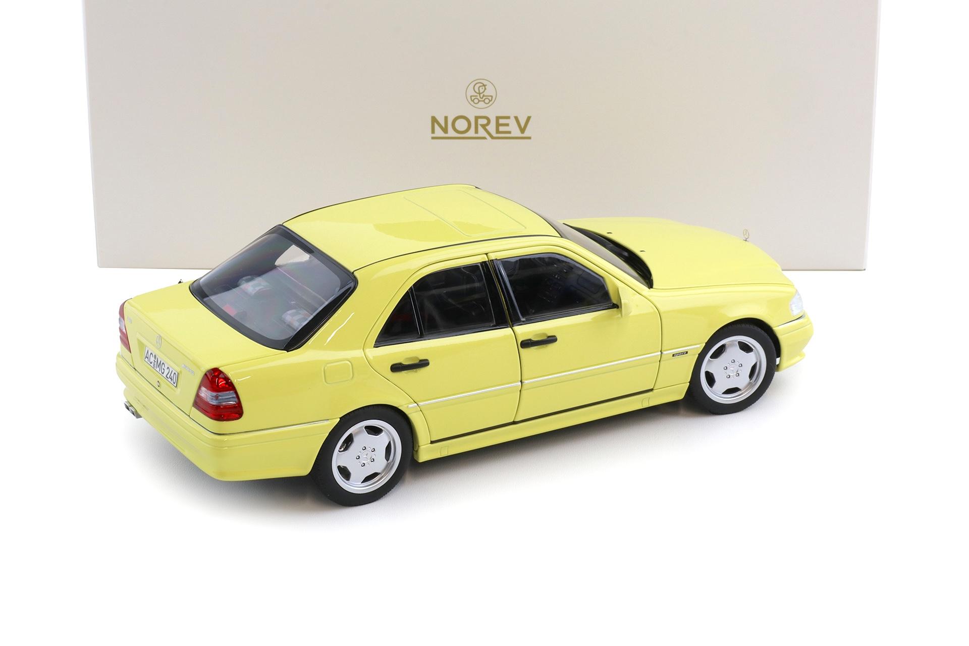 1:18 Norev Mercedes C36 AMG W202 Limousine 1993 light yellow - Limited 200 pcs.