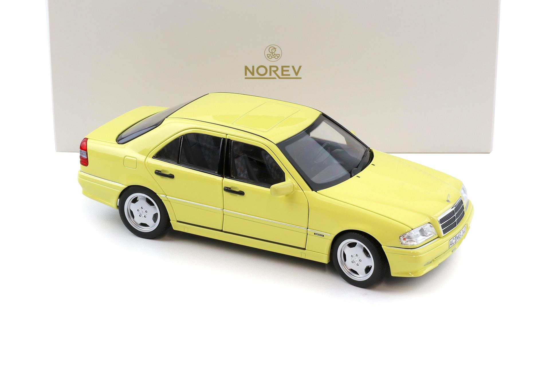 1:18 Norev Mercedes C36 AMG W202 Limousine 1993 light yellow - Limited 200 pcs.