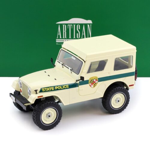 1:18 Greenlight 1983 Jeep CJ-5 Hardtop Maryland State Police white