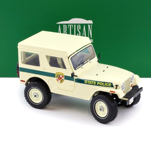 1:18 Greenlight 1983 Jeep CJ-5 Hardtop Maryland State Police white