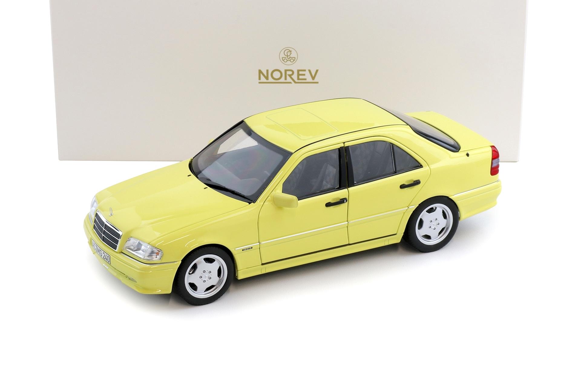 1:18 Norev Mercedes C36 AMG W202 Limousine 1993 light yellow - Limited 200 pcs.