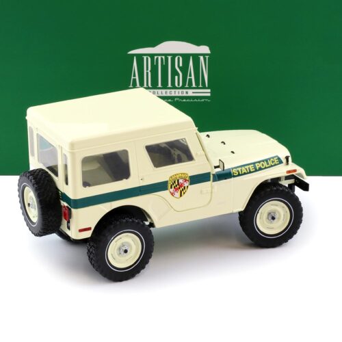 1:18 Greenlight 1983 Jeep CJ-5 Hardtop Maryland State Police white