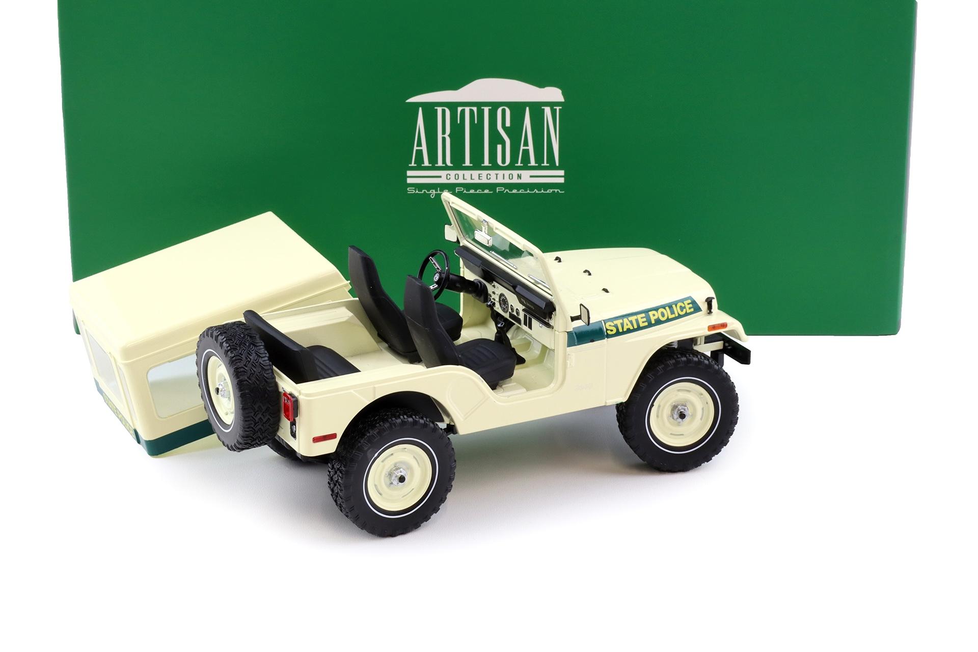 1:18 Greenlight 1983 Jeep CJ-5 Hardtop Maryland State Police white