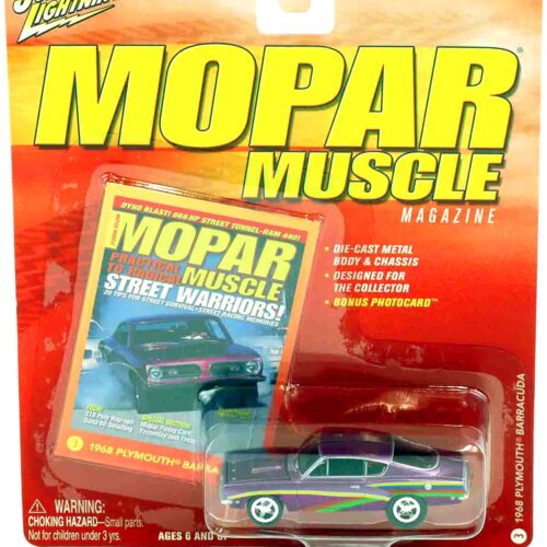 1:64 Johny Lightning 1968 Plymouth Barracuda purple metallic MOPAR Muscle