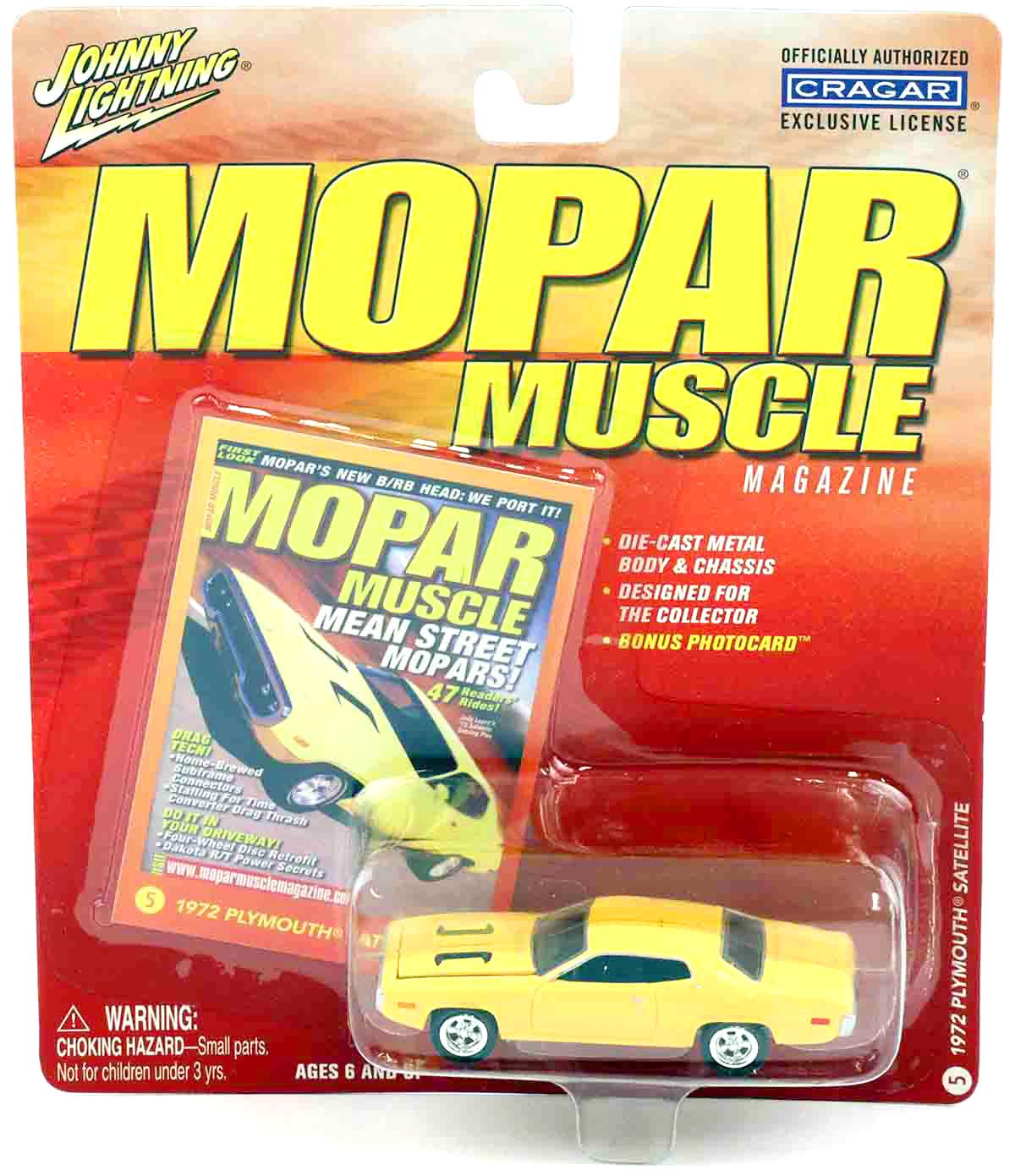 1:64 Johny Lightning 1972 Plymouth Satellite yellow MOPAR Muscle